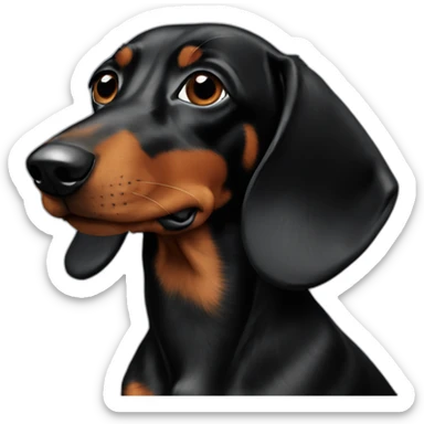 black doxie sticker