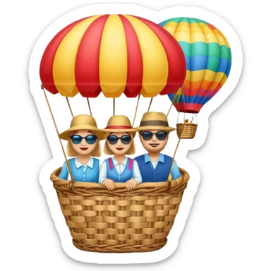 Passeio de balao sticker