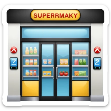 Entrada do Supermercado sticker