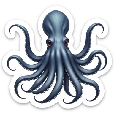 Giant Squid – Huge squid with long curling arms sticker