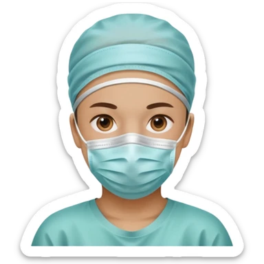 The face of surgical preparation sticker