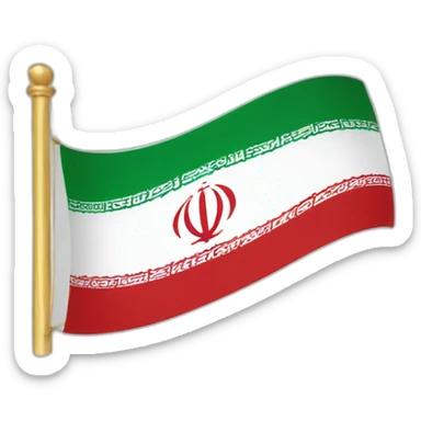 iran flag sticker