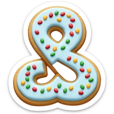 Christmas cookies with white "S" logo sticker