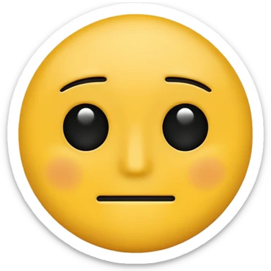 classic yellow emoji face #FFCC4D, flat vector style, circular, no nose or eyebrows, eyes are two straight horizontal dashes, mouth is a bold black X symbolizing silence, emotionally muted, minimal, flat, clean, no gradients or shadows, transparent background sticker