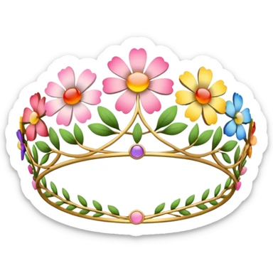 flower tiara sticker
