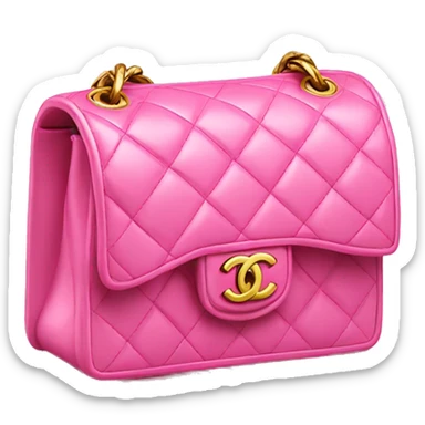 Chanel bag pink sticker