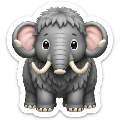 baby mammoth sticker