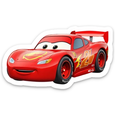 lightning mcqueen young sticker