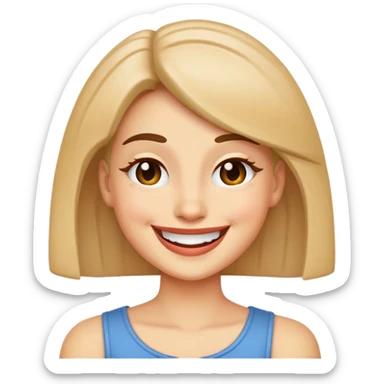 Lisa Manoban guiñando el ojo. sticker