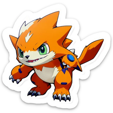 Digimon adventure  sticker
