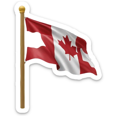 BC , canada flag  sticker
