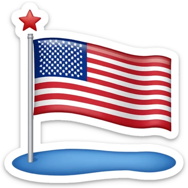 FLAG OF UNITED STATES sticker