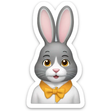 Coneja oficina sticker