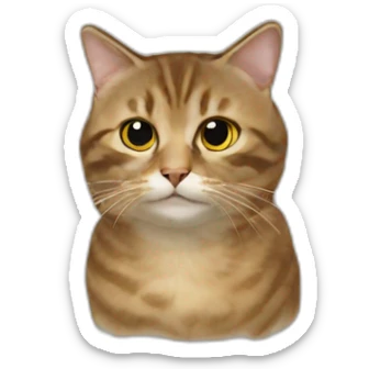 Chat faiteuil roulant sticker