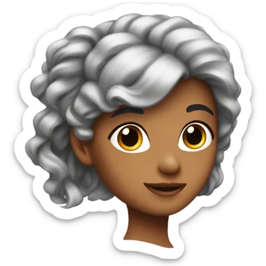 Pretty lush girls with hair sticker