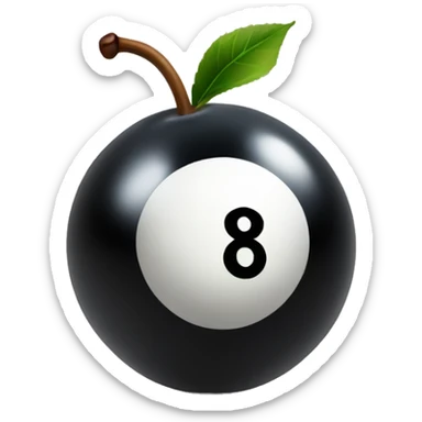 8 ball cherries sticker