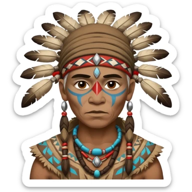 A tribal shaman sticker