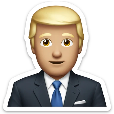 My friend Chris with Trump’s hair sticker