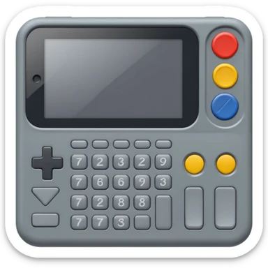 handheld console 1990s sticker