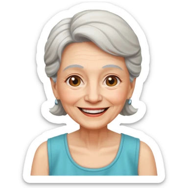 Old Women In Sleeveless sticker