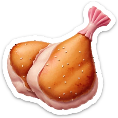 raw chicken thigh sticker