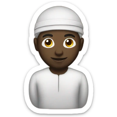 a-black-man-in-mosque sticker
