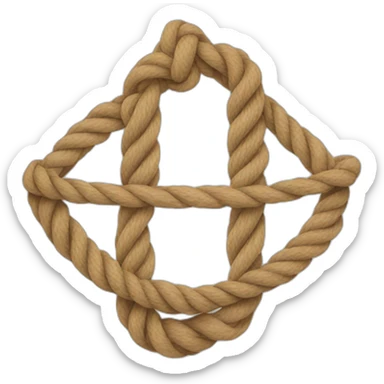 knotted string  sticker