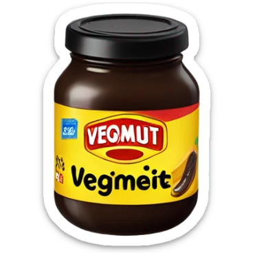 Vegemite jar sticker