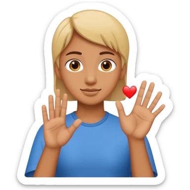 no me gusta alguien con señas de mano  sticker