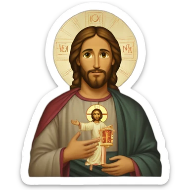 orthodox icon christ sticker