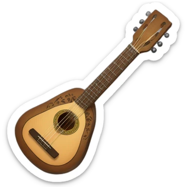Erlandskian 3 String Guitar Instrument Ethnic sticker