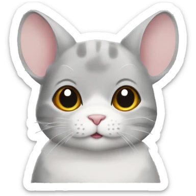 Chinchilla coloring cat sticker