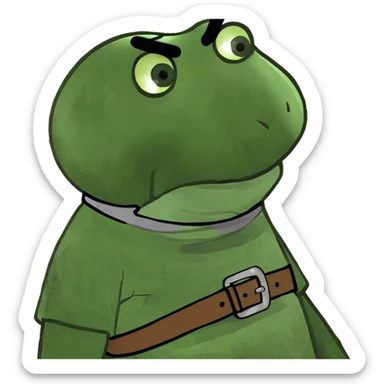 guy choking himself sticker