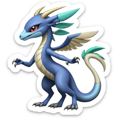 Badass edgy cool realistic Meloetta-Sergal-Cresselia-Palkia-Stitch-Fakémon-creature-hybrid sticker