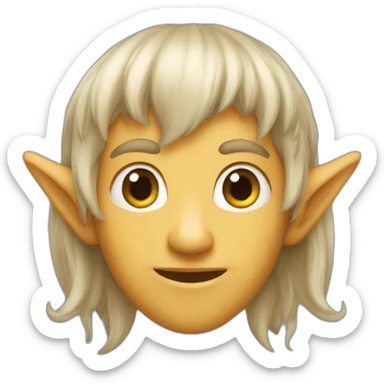 Elfe barbare sticker