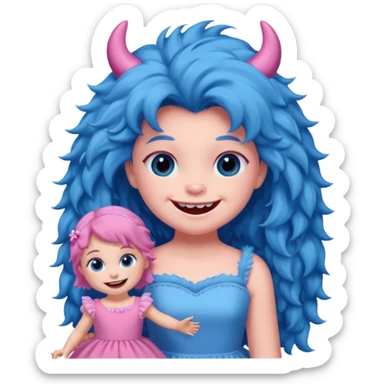 Sullivan monster with small girl sticker