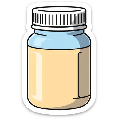 whey protein jar sticker