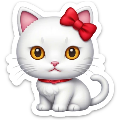  hello Kitty hello kitty SANRIO, with a spoolie  sticker