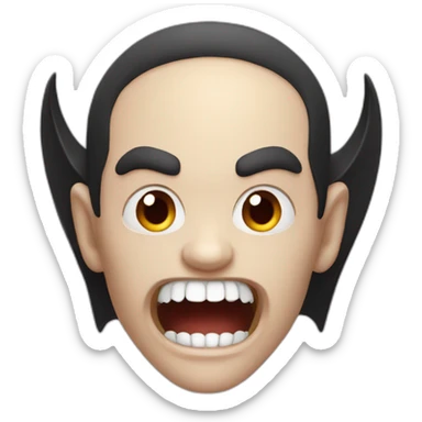 Vampire fang sticker