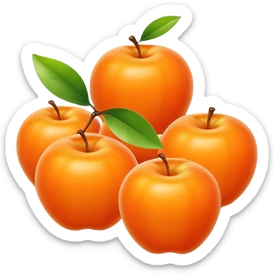 Klementin mandarin appelsin sticker