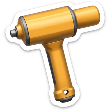 Pneumatic hammer swinging and dust particles sticker