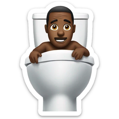 Diddy in a toilet sticker