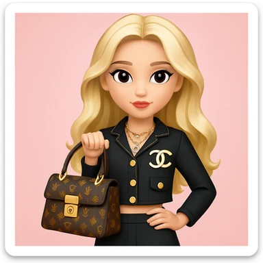 Add a soft pink background behind the girl, keeping the rest of the image unchanged, in a gentle and subtle manner. sticker