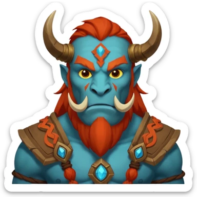 huskar from dota 2 and text above "fak naxuy" sticker