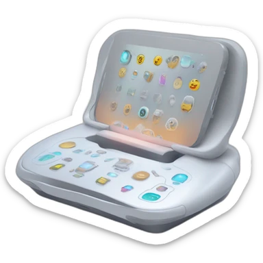 futuristic technological kit healing first aind pad sticker