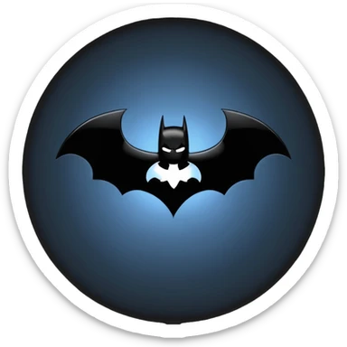 Batman logo emoji sticker