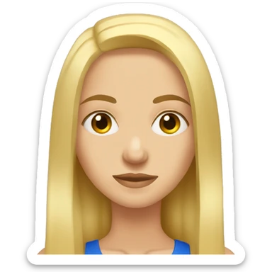 Ukrainian woman with long blond hair doing preparing to do squats with only leg sticker