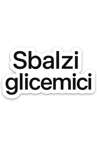 Sbalzi glicemici sticker