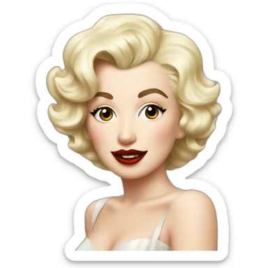 Marilyn monroe with mole sticker