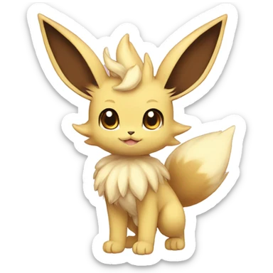 Kawaii Eeveelution-Cute-Pokémon-fusion full body sticker